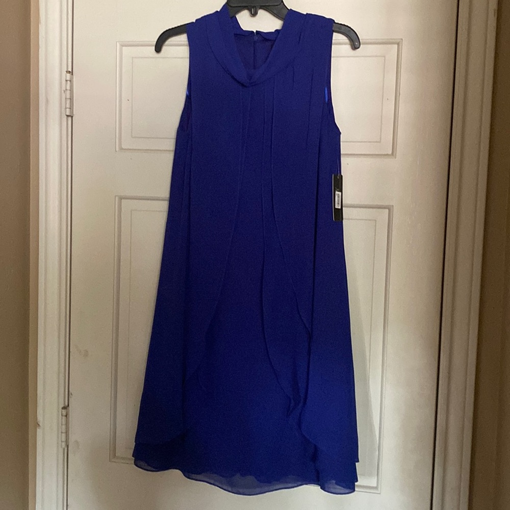 SLNY sleeveless dress blue never worn
